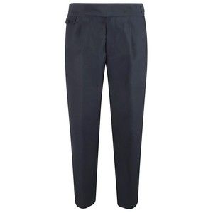 Ballantyne Tailored Blue Trousers With Front Pleats - NWT